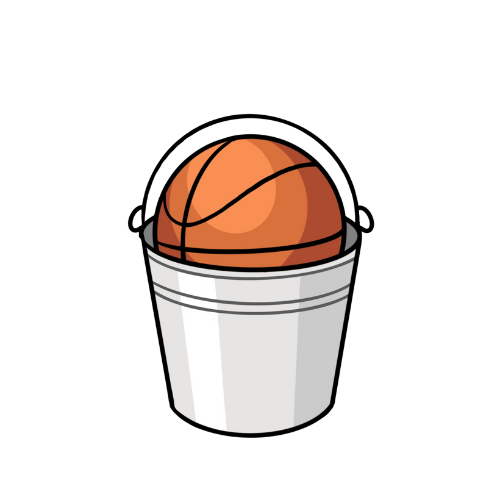 full bucket hoops logo