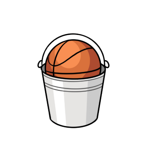 full bucket hoops logo